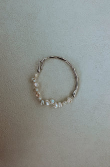 Symmetric Pearl and Silver Bracelet