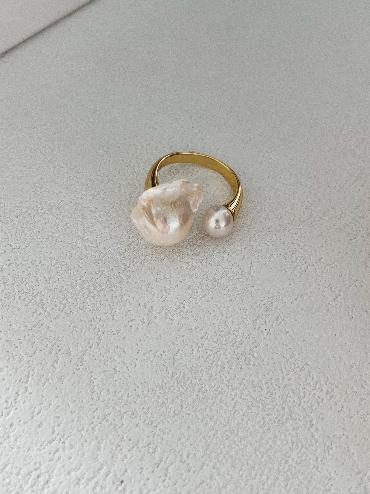 Baroque Pearl Silver Ring