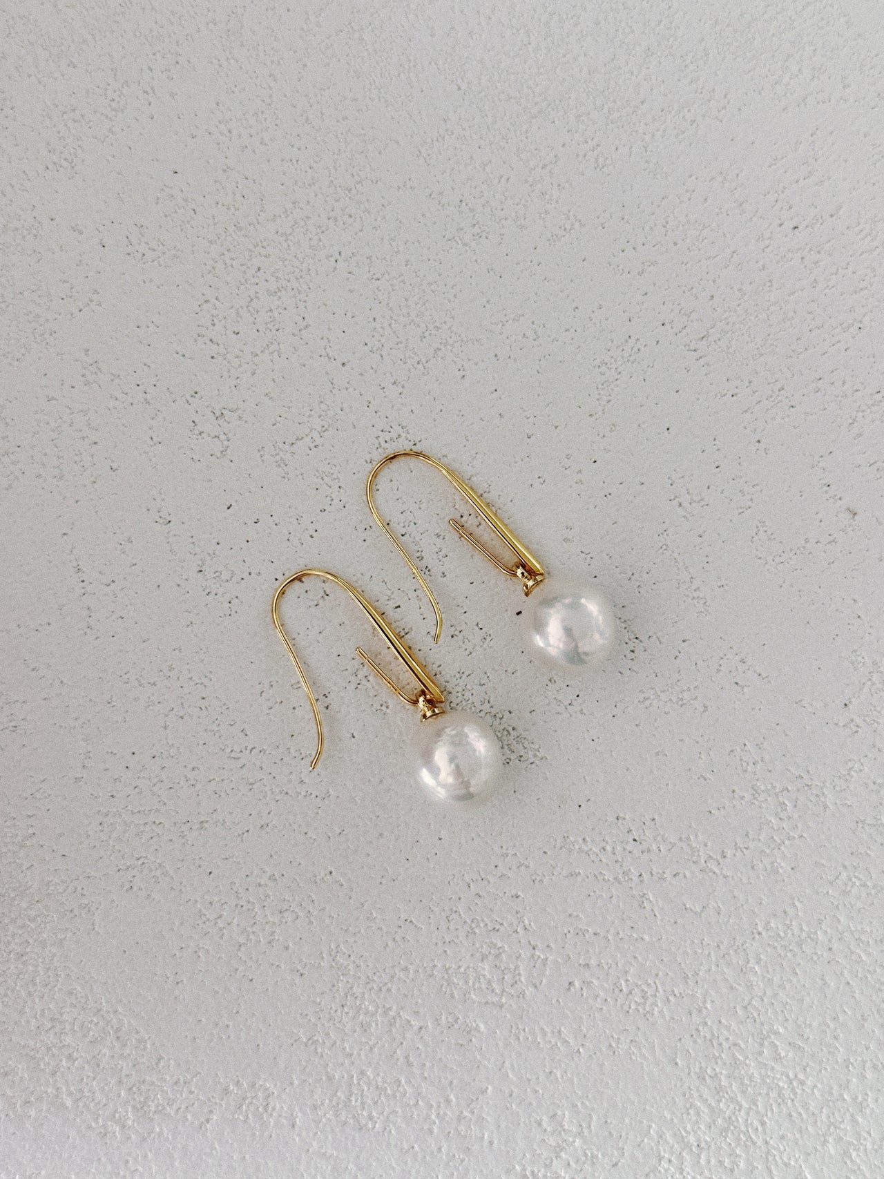 Long Hook Freshwater Pearl Earrings