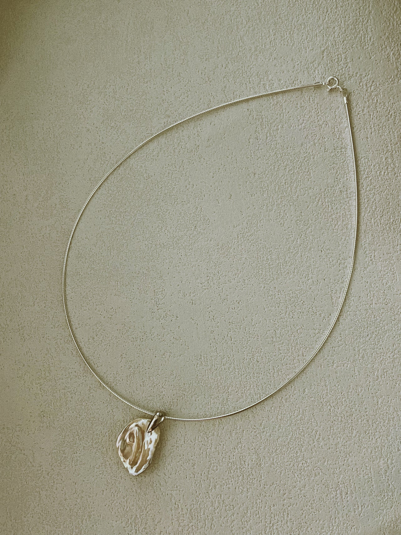 Petal Baroque Pearl Silver Necklace