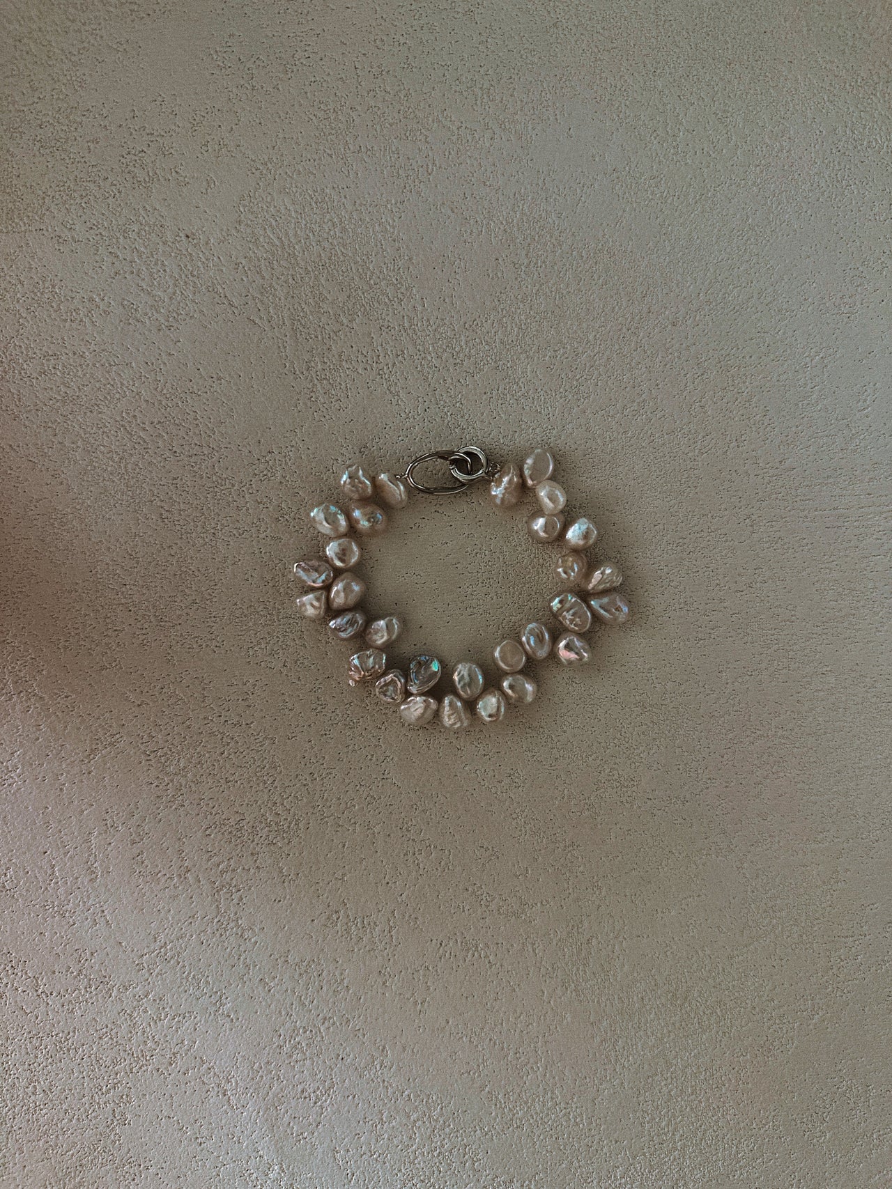 Biwa Pearl Silver Bracelet